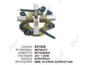Porta Escovas Motor De Partida Mbb Actross/ Axor/Uf1248