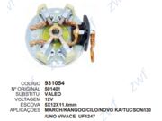 Porta Escovas Motor De Partida March/Kangoo/Cilo/Novo Ka/Tucson/I30 501401 /Uno Vivace Uf1247