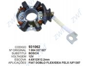 Porta Escovas Motor De Partida Fiat Doblo Flex/Idea Felx /Uf1307